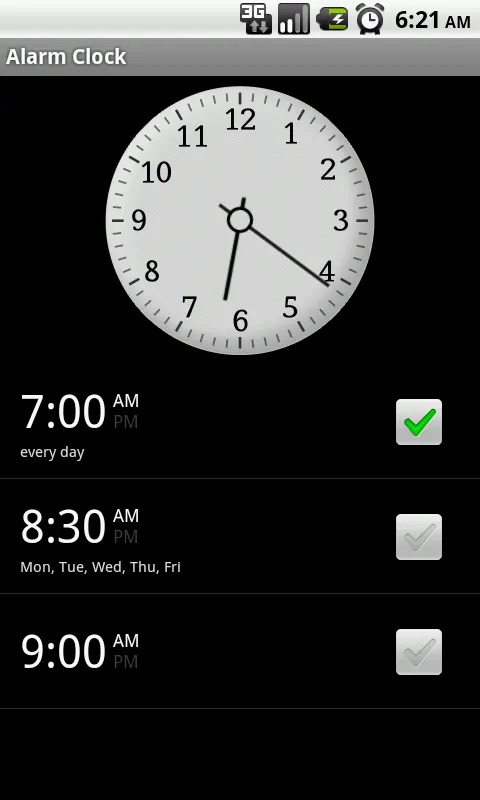Clock Widget — screenshot 2